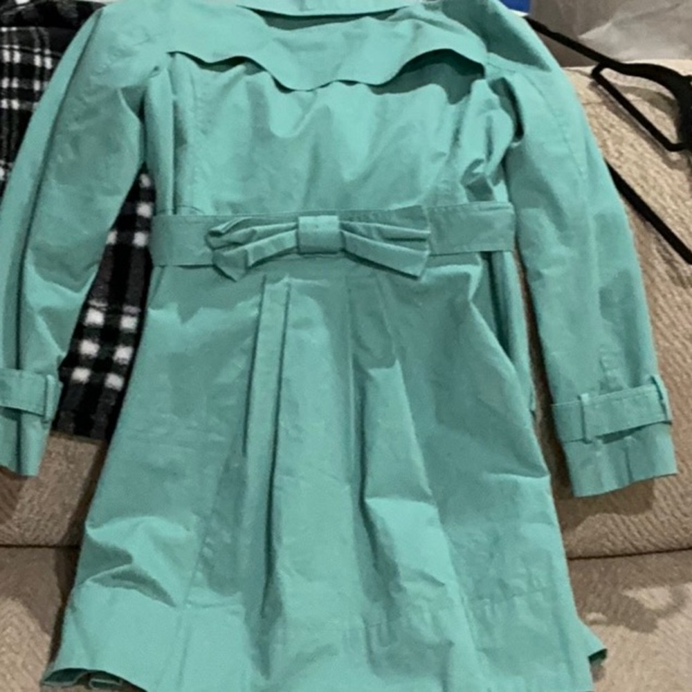 Lauren Conrad women’s teal/green trench coat size 10
